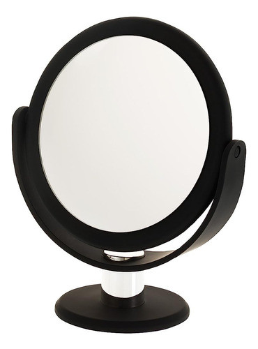 Danielle Creations Soft Touch Espejo De Vanidad Redondo Negr 0