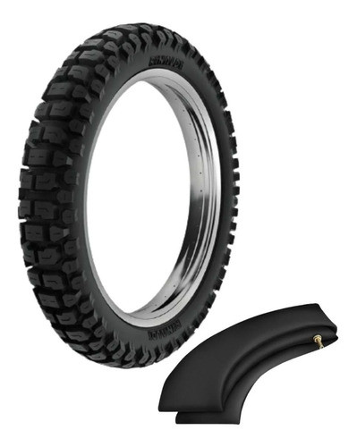 Pneu Combo C/camara  Rt36 110/90-17 + Rc17 460-17 Nx Rinaldi 0