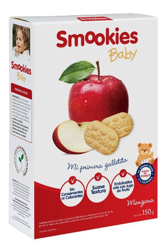 Galletitas Smookies Baby 12 Unidades 150gr. Mix Sabores 1