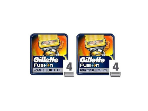 Pack X2 Gillette Fusion Proshield Repuesto X 4 Cartuchos C/u 1
