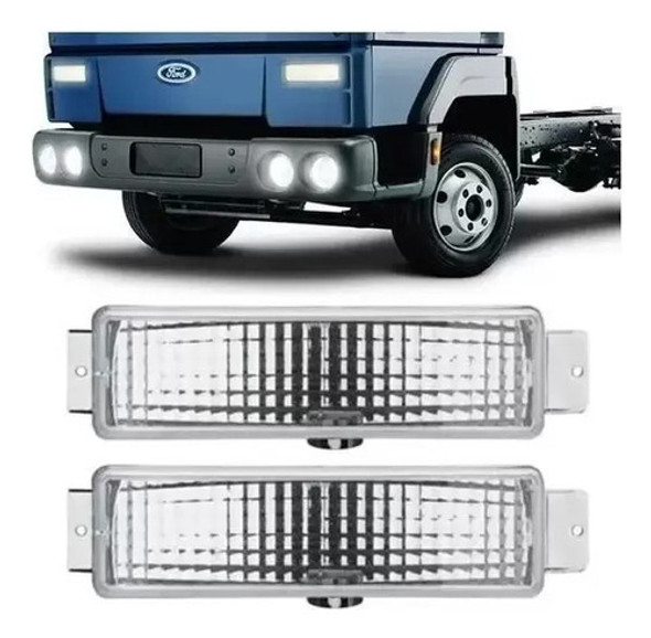 Par Lanterna Seta Pisca Diant Ford Cargo Cristal Acrilica 0