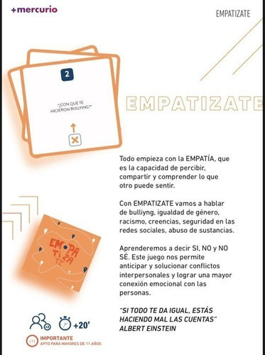 Empatizate Juego De Mesa Cartas Conexión Emocional Lelab 1
