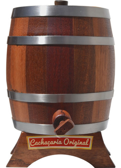 Barril Corote Vinho Whisky Jataúba Vertical 1 Litro Madeira 0