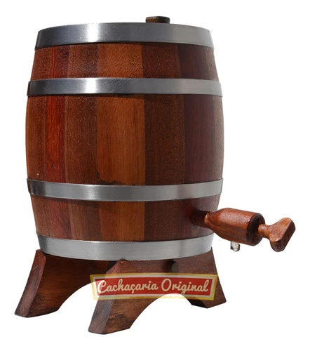 Barril Corote Vinho Whisky Jataúba Vertical 1 Litro Madeira 1