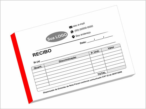 10 Talões Pedido 15x21 + 04 Blocos Recibo 10x14 - 50fls Cada 1