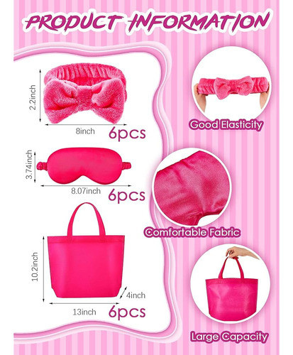 ~? 24 Pcs Kids Spa Party Suministros Para Niñas 6 Batas De F 1