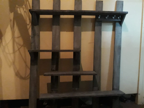 Estantes Y Llavero ,plantas,   Vintage De Pallets Reciclado 1