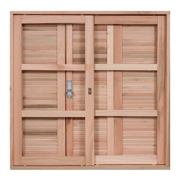 Janela De Madeira Veneziana 120x120cm Com Caixilho 12cm Wt 0 Janela De Madeira Veneziana 120x120cm Com Caixilho 12cm Wt 0