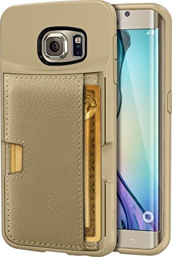 Funda De Silk Galaxy S6 Edge Wallet - Q Funda De La Tarjeta 1