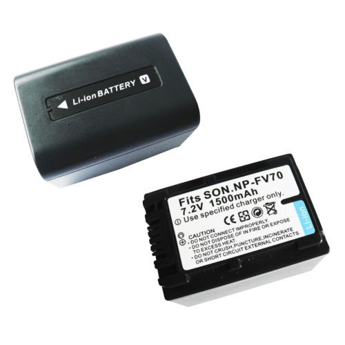 Batería De Reemplazo De 1500mah Np-fv70 Para Sony Hdr-cx7 Cx 0