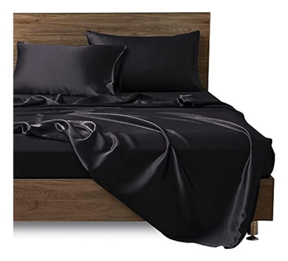 Mr&hm Sábanas De Satén, Juego De Sábanas Tamaño Queen, Juego 0 Mr&hm Sábanas De Satén, Juego De Sábanas Tamaño Queen, Juego 0