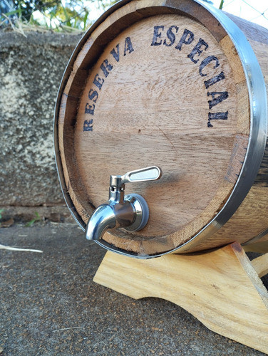 Barril Amburana 10 Litros Cachaça  Whisky Torneira Inox 304 1