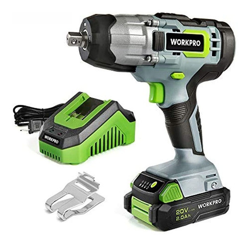 Llave De Impacto Inalambrica Workpro De 20 V, 1/2 Pulgada, 0