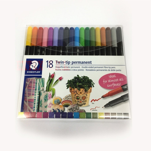 Marcadores Doble Punta Twin Tip Permanente Staedtler X18 0