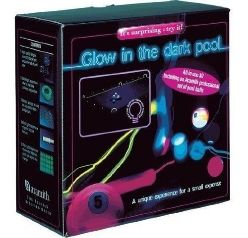 Aramith Brillan En La Oscuridad Negro Luz Juego De Bolas De 1