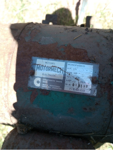 Motor Eléctrico Monofásico 3/4 Hp Motortech Bomba De Agua 1