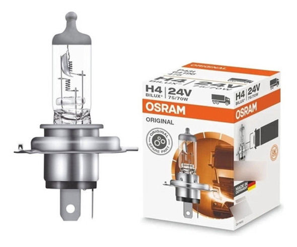 Lámpara Halogena H4 Osram Original 24v 75/70w Camion Bilux 0