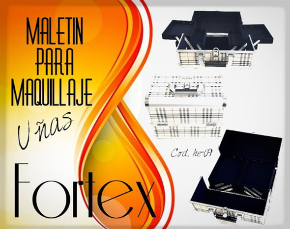 Maletín Profesional Fortex Para Maquillaje Cosméticos Multi 1