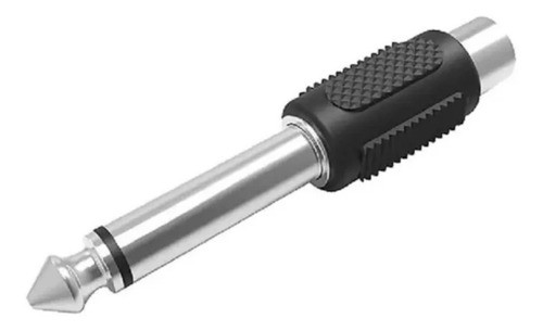 Ficha Conector Adaptador Rca Hembra A Plug Macho 6.5 Mono. 0