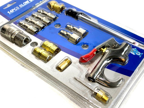 Kit Acoples Aire Manguera Medidor Presion Pistola Full P202 0