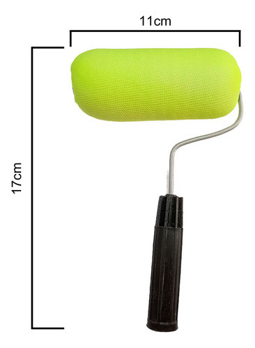 Rodillo Forrado Goma Espuma 11cm Pinturas Esmalte Sintetico 1