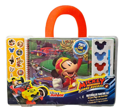 Valija De Pintar Mickey Con Acuarelas Y Stickers Disney Dgl 0