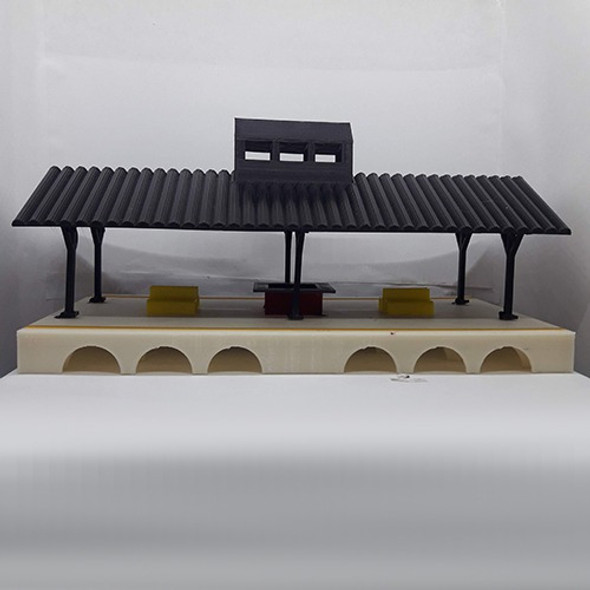 Maqueta Anden, Escala H0, Impresion 3d 1