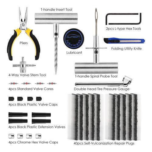 Kit De Reparación De Neumáticos 68 Piezas Ews 1