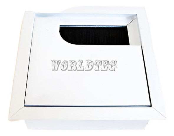 70x70mm Escritorio Cable Ordenado Salida Aluminio Metal Cuad 0