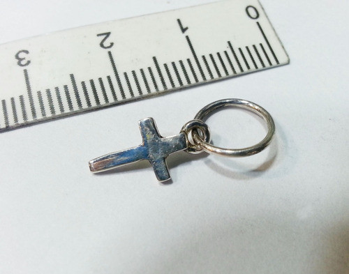 Piercing Cruz Plata A Pedido 1
