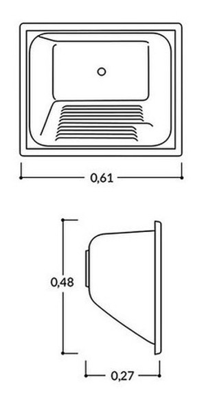 Durafort Pileta Lavadero Sintetico Fregadero Jabonera Blanco 1