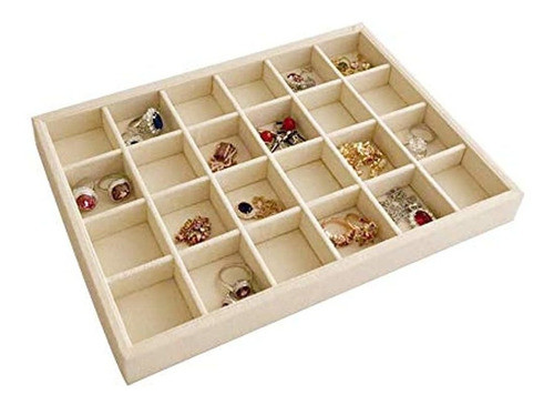 Pantalla Svea Hermoso Organizador De Joyeria De Color Beige 1