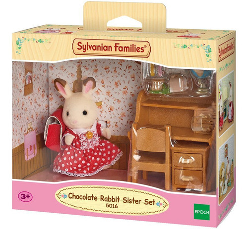 Sylvanian Families Freya Coneja De Chocolate Con Escritorio® 0