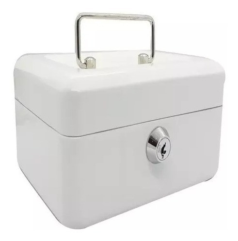 Cofres Porta Valores Nro 2 Caja Para Dinero Monedero Blanco 0