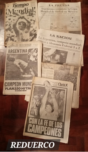 Lote Diarios Completos Mundial 86 30/6 Argentina Campeón 0