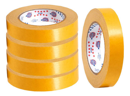 Fita Adesiva Dupla Face Carpete 24mm X 30 Mt Eurocel - 5 Und 0