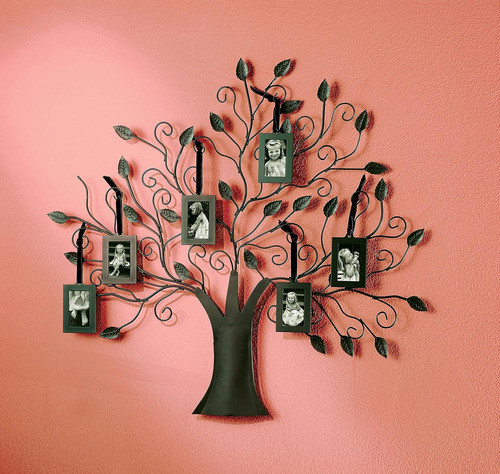 Marco Fotos Árbol Familia O Amigos. Hasta 10 Fotos. En Negro 1