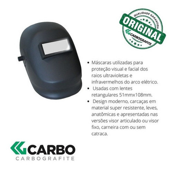 Mascara De Soldador Epi Visor Simples Segurança Proteçao 1