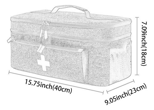 Saco De Primeiros Socorros Vazio, Estojo Para Cinza 1