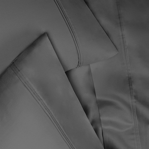 King Pillowcases 1200-hilo Suave De Algodón Peinado De Fibra 0