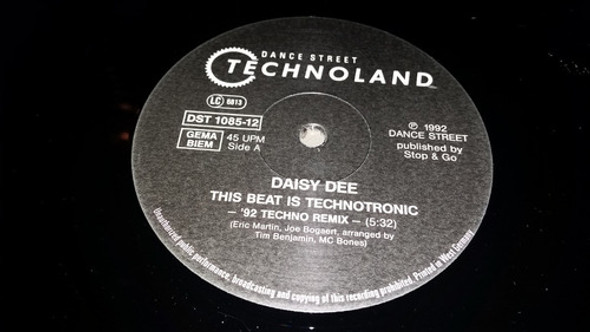 Daisy Dee This Beat Is Technotronic Vinilo Maxi Germany 1992 1