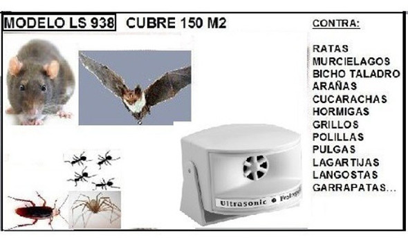 Emporio Espantaplagas Ratas Murcielagos Bicho Taladro 150m2 1