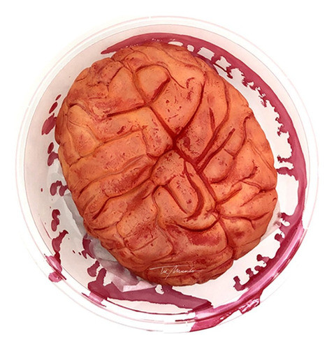 Cerebro En Vianda 17,5 X 8 Cm Halloween Decoracion 0
