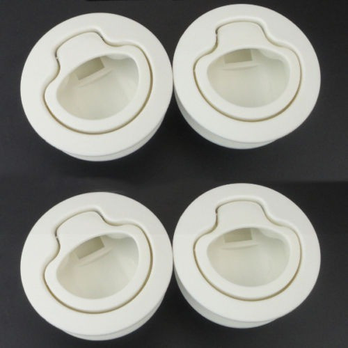 4pcs Barco Plástico Cubierta Hatch 1/2 '' Puerta Blanca 2'' 1