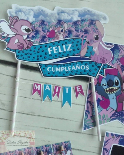 Topper Adorno De Torta Angela Personalizado 0