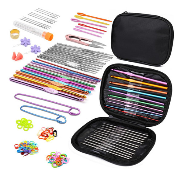 Kit De 110 Piezas De Crochet Para Principiantes - Negro 0