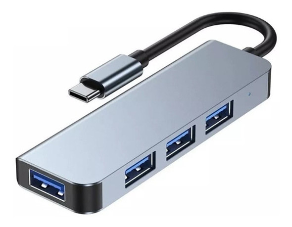 Hub Usb C Tipo C - 4 Portas - 1 Usb 3.0 - 3 Usb 2.0 0