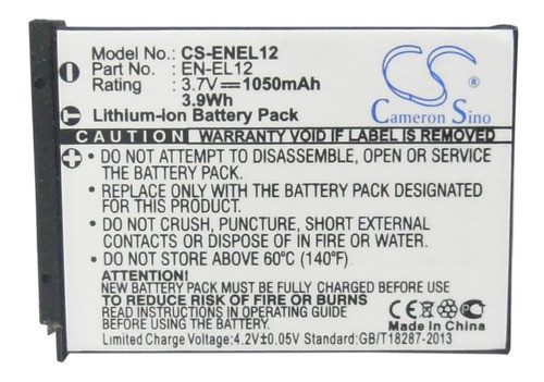 Bateria Para Nikon Coolpix S610 , P300 , P301 , En-el12 0