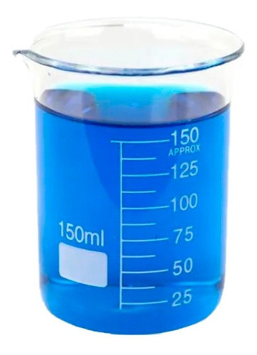 Becker Em Vidro 150ml Forma Baixa Graduado Boro 3.3 1