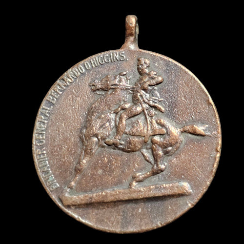 Medalla Monumento A Bernardo O'higgins Cobre Año 1918 - 740 0